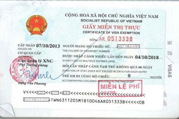 visas in Vietnam