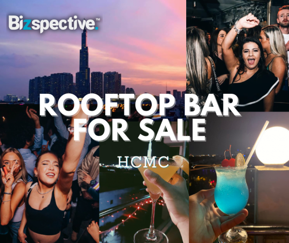 Fun, bustling rooftop bar for sale in HCMC!