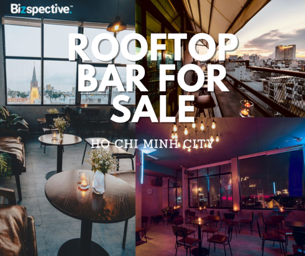 Rooftop bar for sale in HCMC.